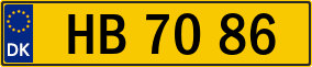 Trailer License Plate